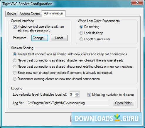 download tightvnc server windows