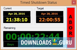 Timed Shutdown