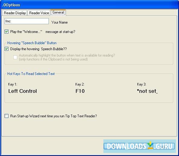 Tip Top Text Reader