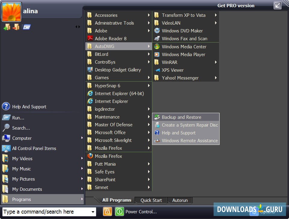 Transform XP to Vista