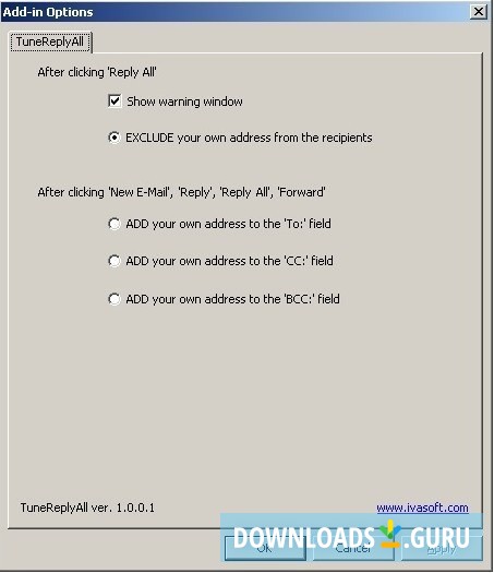 TuneReplyAll for Microsoft Outlook 2010