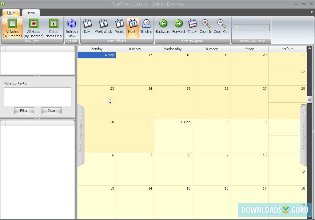 TuskTools Calendar