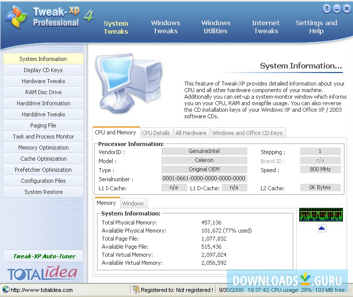 system tweaker windows 10
