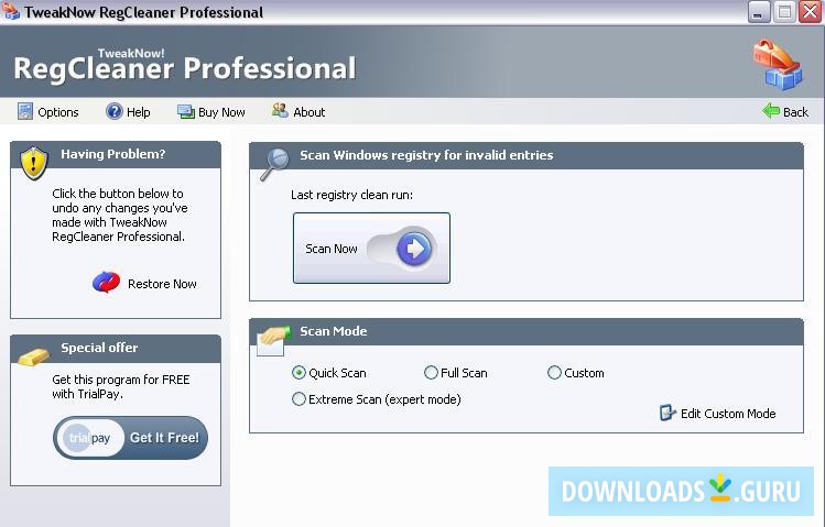 TweakNow RegCleaner Pro