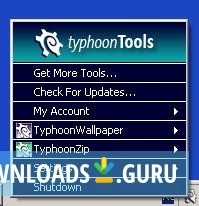 Tray icon menu