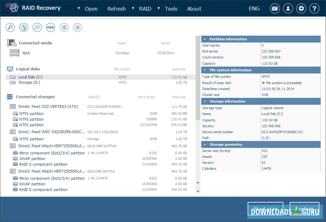 UFS Explorer RAID Recovery