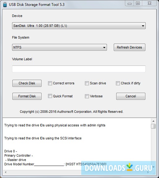 USB Disk Storage Format Tool