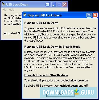 how to lock usb port in windows 10