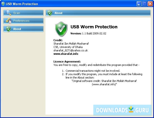 USB Worm Protection