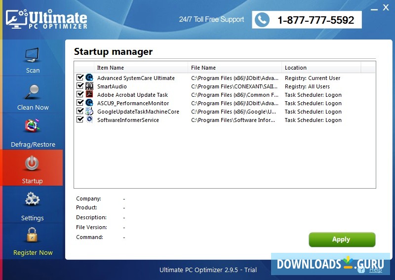 Startup Manager