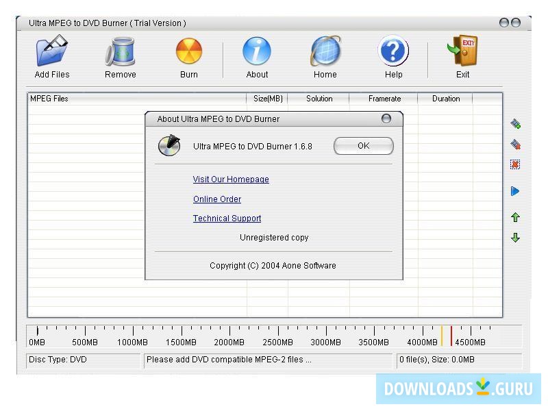 Ultra MPEG to DVD Burner