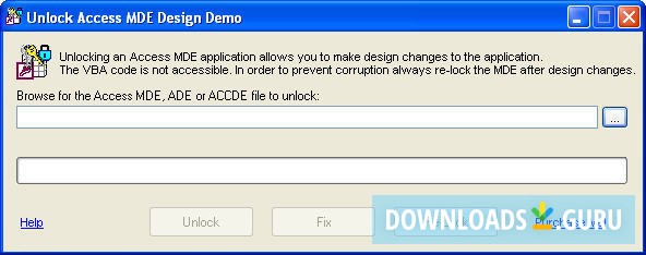 Unlock Access MDE Design