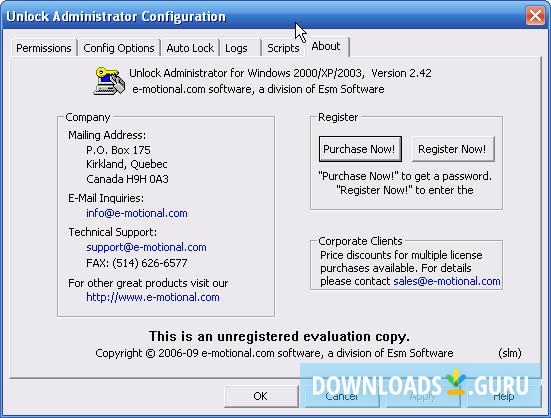 Unlock Administrator