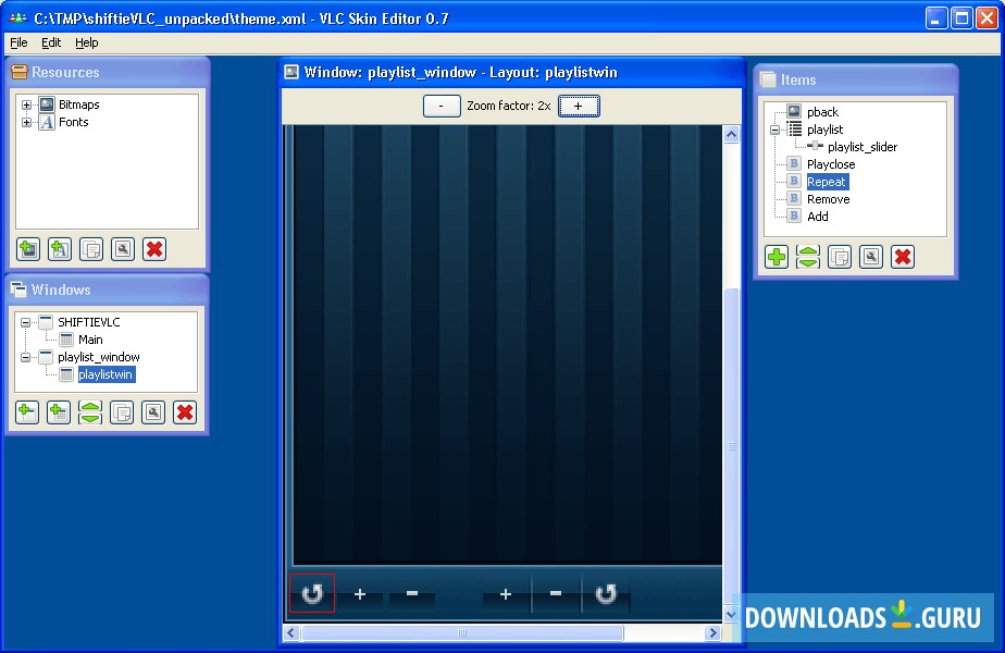 Relocating Skin Buttons