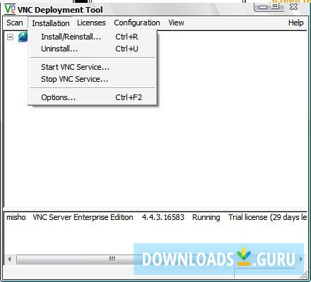 Installation options for remote servers