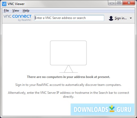 register and configure vnc server for service mode