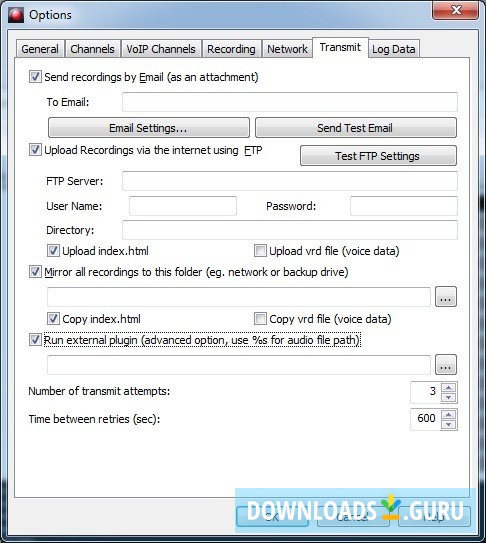 Transmission Settings