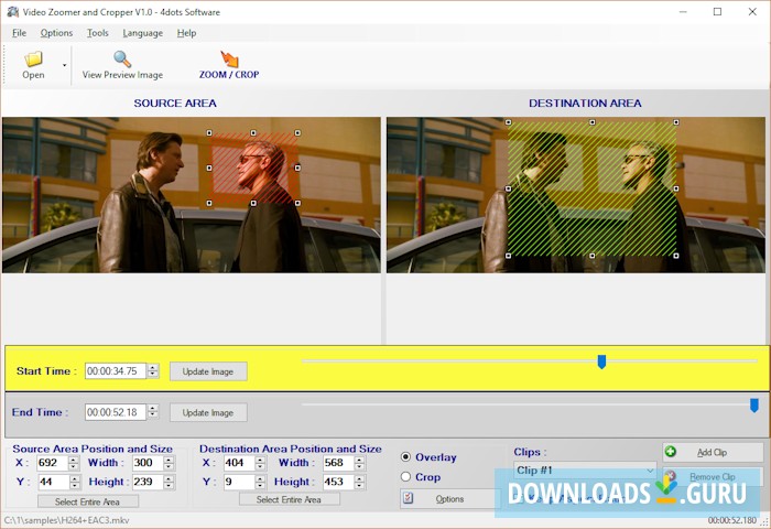 Video Zoomer and Cropper