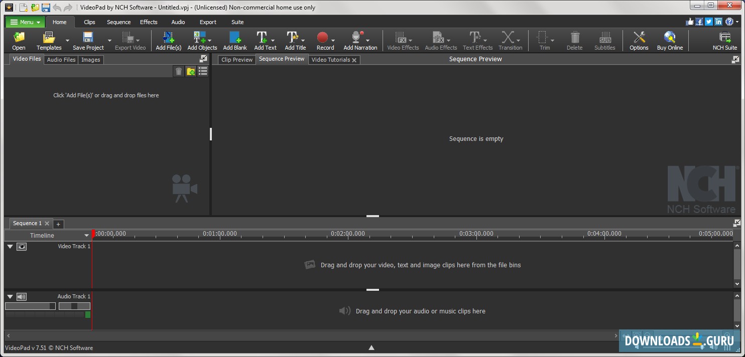 videopad video editor size