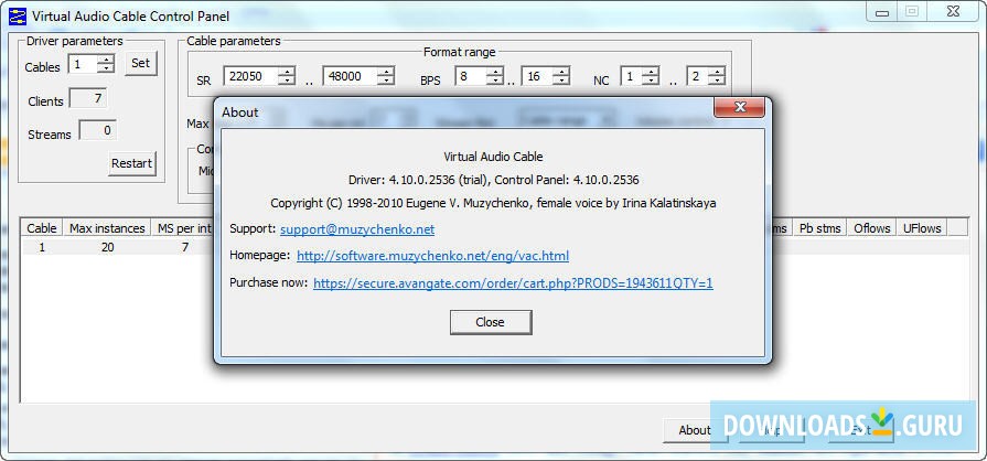 vac virtual audio cable no trial download