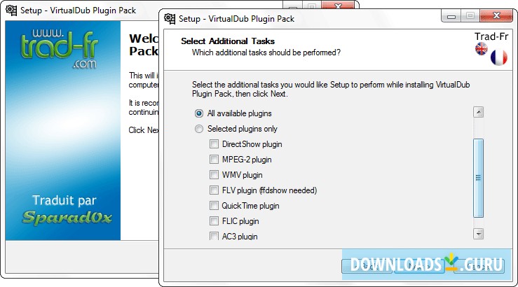 download virtualdub plugins for videopad