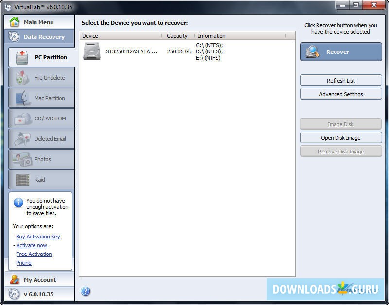 binarybiz virtuallab data recovery