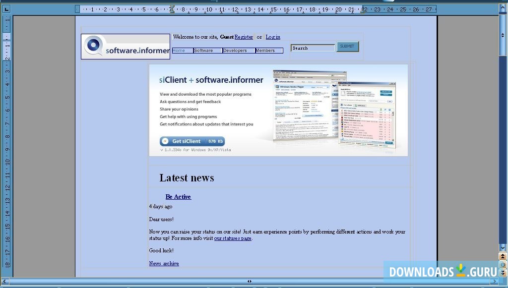Original odt document view