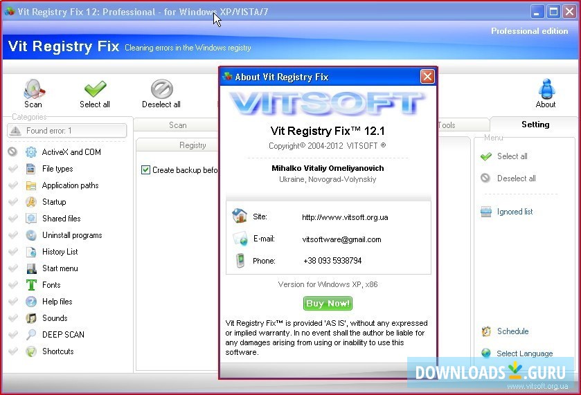 Vit Registry Fix Pro 14.8.5 for mac instal