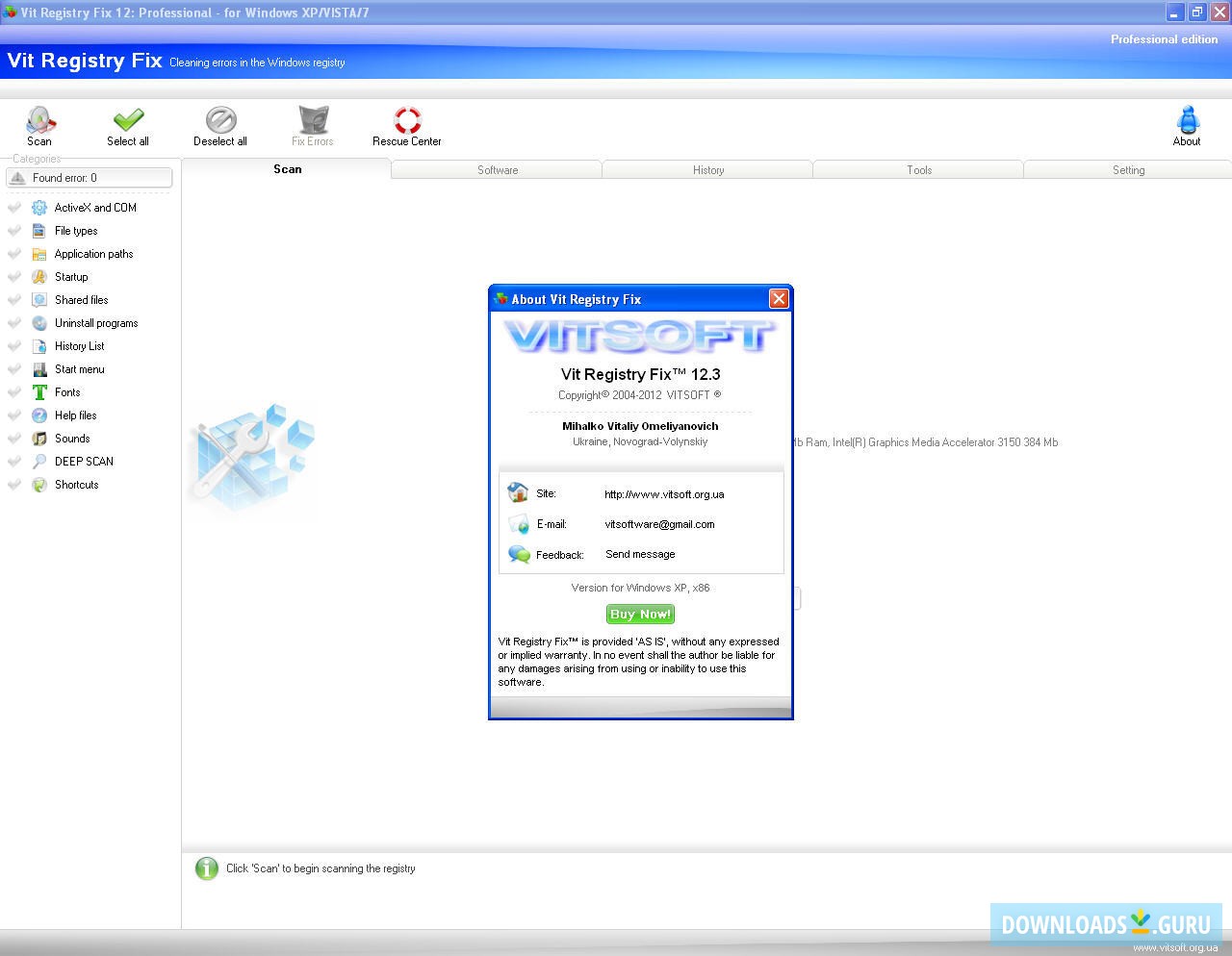 Vit Registry Fix Pro 14.8.5 instal the last version for windows