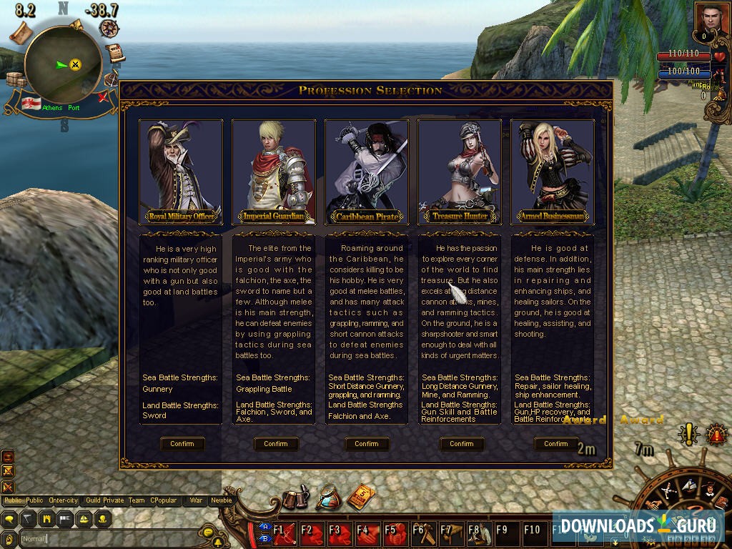 Profession selection