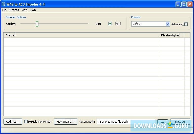 Main Interface - Standard View