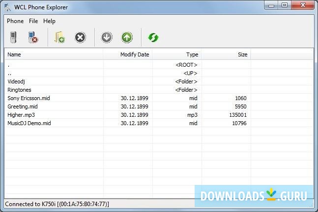 WCL Phone Explorer