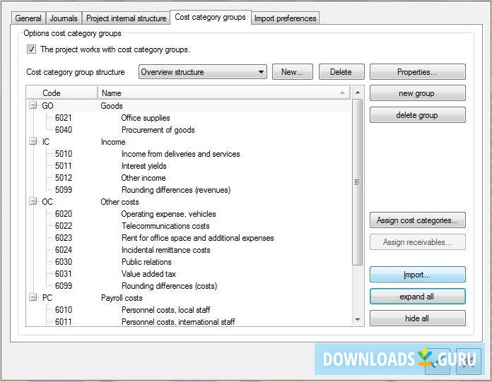 WINPACCS cost control