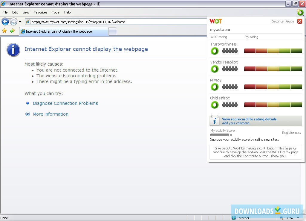 WOT for Internet Explorer