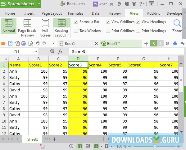 download free spreadsheet for windows 10