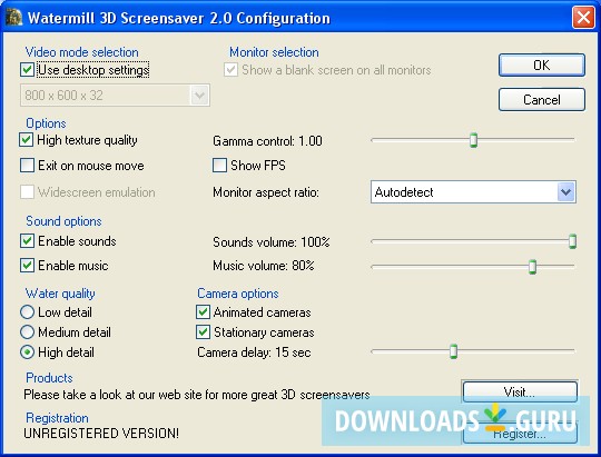 Watermill 3D Screensaver