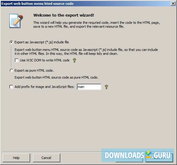 Web Button Menu Maker