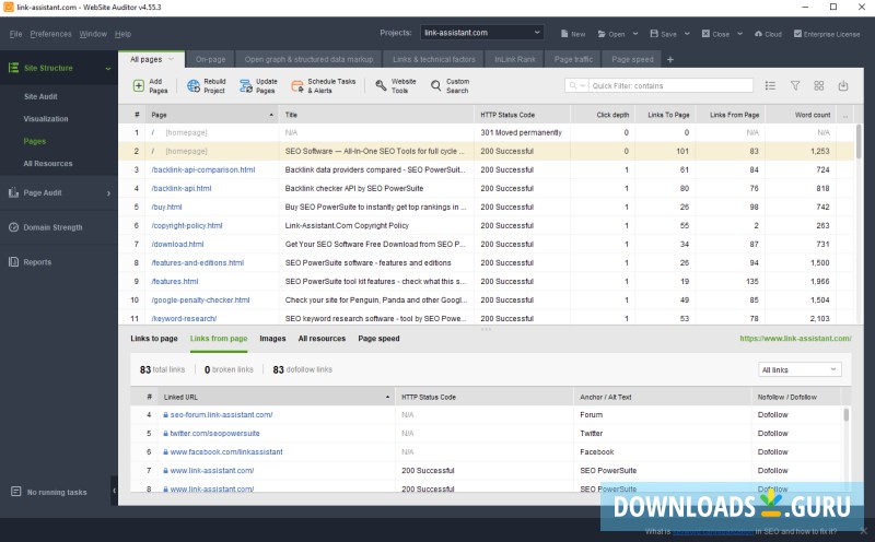 WebSite Auditor Enterprise