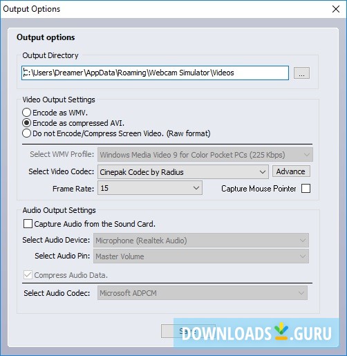 Webcam Video Capture