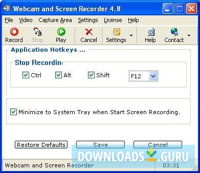 Webcam and Screen Recorder