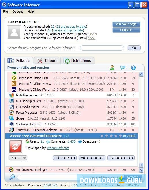 Weeny Free Password Recovery