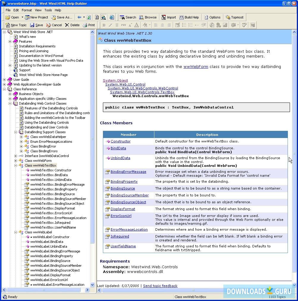 West Wind Html Help Builder
