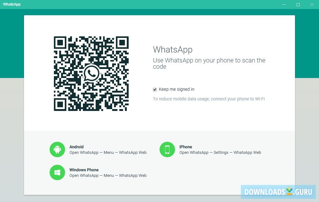 whatsapp web desktop page