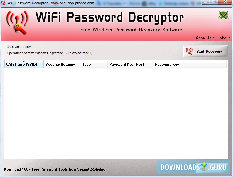 WiFi Password Decryptor