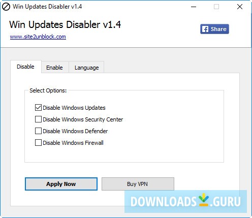 Win Updates Disabler