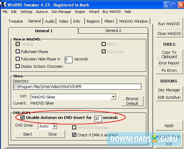 WinDVD Tweaker