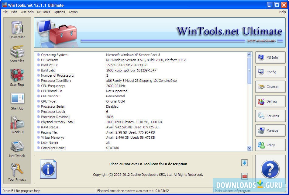 WinTools net Premium 23.7.1 download the last version for ipod