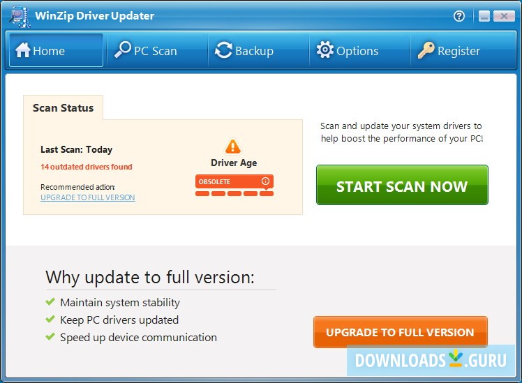 remove winzip driver updater