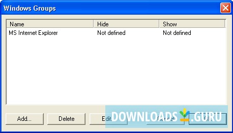 Window Hide Tool