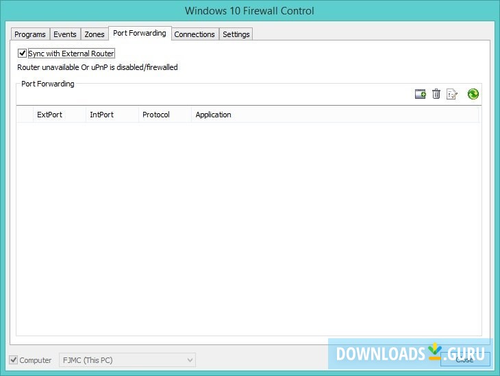 Windows 10 Firewall Control
